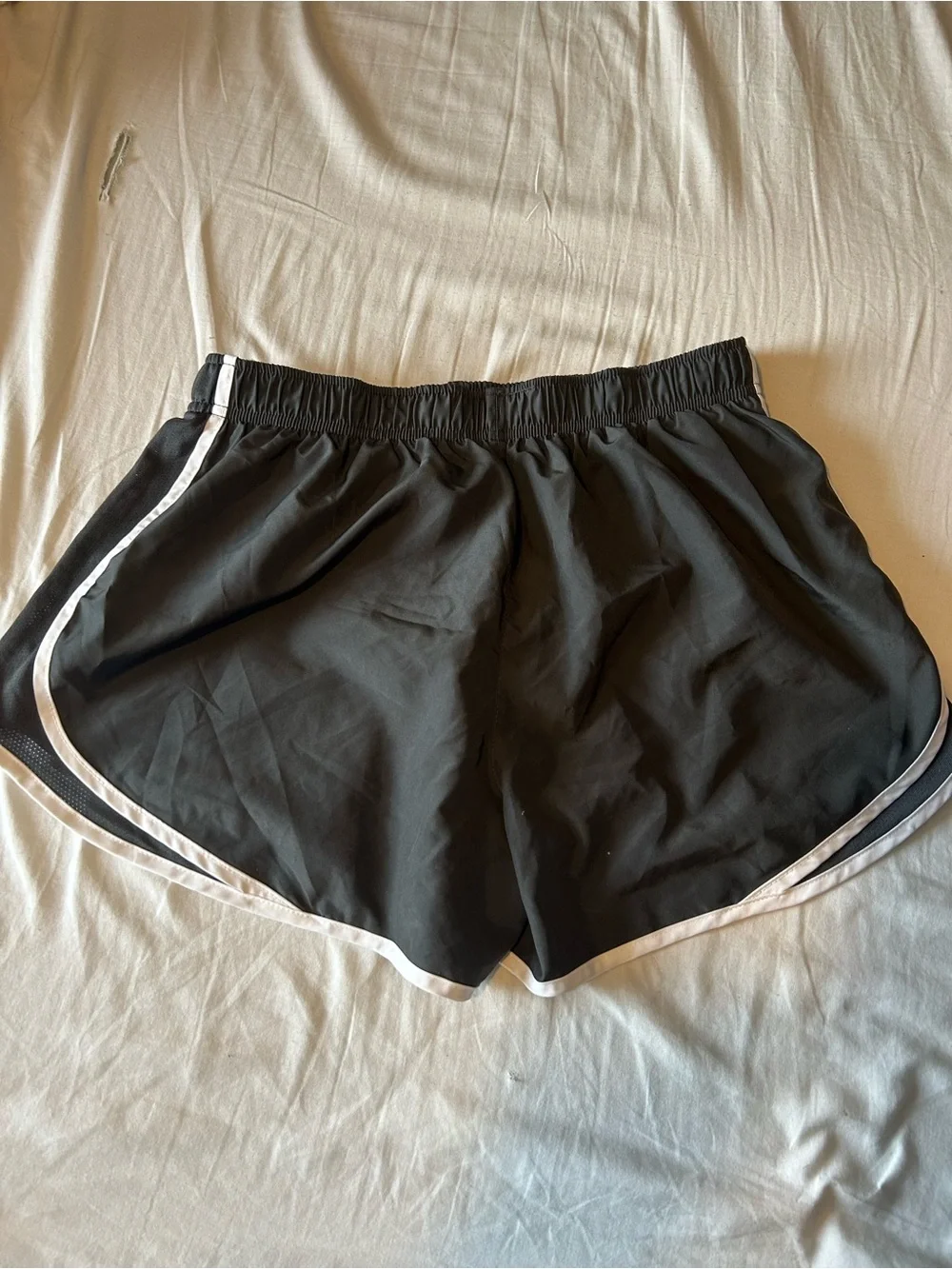 Nike Women's Black Running Shorts with White Piping